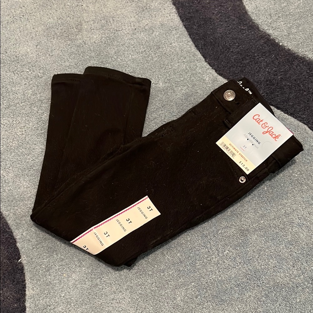 Cat & Jack toddler 3T Black Jegging Pants